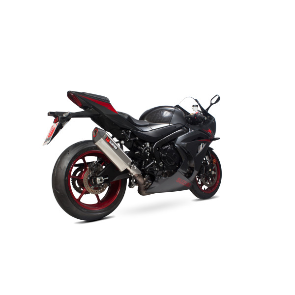  Suzuki GSX-R1000 2017 - 2018 Serket Parallel Slip-on Brushed Stainless Steel Sleeve